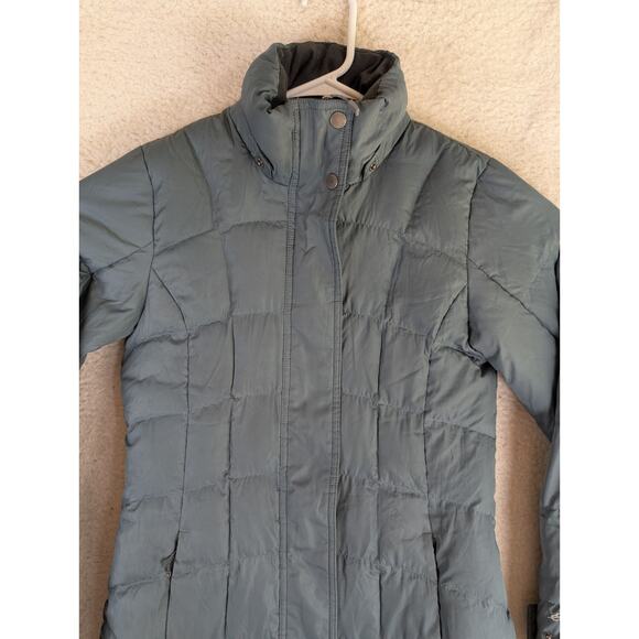 Eddie Bauer Puffer Jacket Womens XS EB550 Parka Gray Quilted Goose Down NO HOOD - Picture 7 of 16